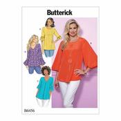 B6456 Misses' Tulip or Ruffle Sleeve Tops - 14-16-18-20-22 image