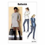 B6388 Misses' vest, dress and pants - Y(4-6-8-10-12-14) image