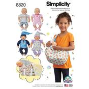Simplicity 8820 15" Baby Doll Clothes image