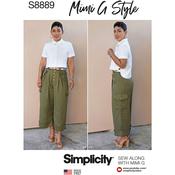 Simplicity S8889 Misses' Shirt and Wide Leg Pants - 16-18-20-22-24 image