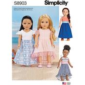 Simplicity 8903 18" Doll Clothes image