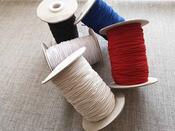 Coloured 1mm millinery elastic - Grey / by metre image