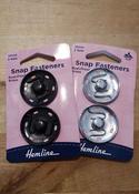 Hemline sew-on snaps, 30mm - Black image