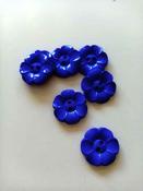 Chunky flower shape buttons (22mm) - Royal image