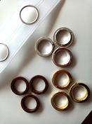 Decorative curtain eyelets (for use with tape) - Chrome