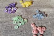 Polyester fisheye buttons (14mm) - White