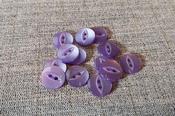 16mm polyester fisheye buttons - Lilac