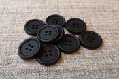 Vintage 4-hole coat buttons - Black / 28mm image
