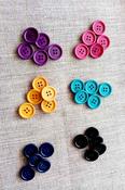 Vintage 4-hole coat buttons - Navy / 23mm image