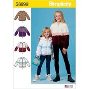 S8999 Children's and Girls' Knit Hooded Jacket - 3-4-5-6 image