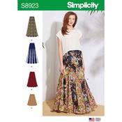 S8923 Misses' Pull-On Skirts - 6-8-10-12-14 image