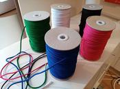 4mm polyester drawstring cord - White