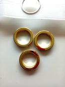 Decorative curtain eyelets (for use with tape) - Polished Brass