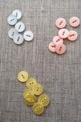 Polyester fisheye buttons (18mm) - Sky Blue