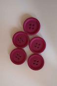Vintage 4-hole coat buttons - Dark Fuchsia / 23mm image