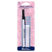 Name tape kit and pen