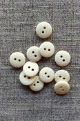 2-hole matte finish buttons - Cream / 11mm image
