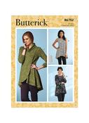 B6752 Misses' Fit and Flare Knit Tunics - LRG-XLG-XXL image