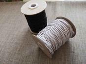 1.2mm heavy weight round hat elastic - White