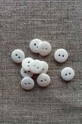2-hole matte finish buttons - White / 11mm image