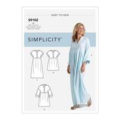 S9102 Misses' Caftan &amp; Dresses - 6-8-10-12-14 image