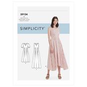 S9134 Misses' Released Pleat Dress - 16-18-20-22-24 image
