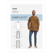 S9158 Men's Half Buttoned Shirts - 44-46-48-50-52 image