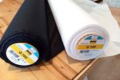 Vlieseline G700 woven cotton fusible interfacing (black &amp; white) - Black