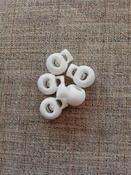 Round spring cord locks (15mm) - White