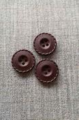 Leather look scroll-rim 4-hole buttons (23mm) image