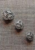 Antique silver steam punk styled buttons - 19mm image