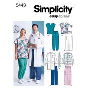 S5443 Women's &amp; Men's Plus Size Scrubs - S-M-L image