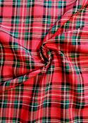 Brushed cotton checks ('Royal Stewart', red/green) image