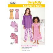 S1722 Learn to Sew Child's and Girl's Loungewear - 3-4-5-6 image