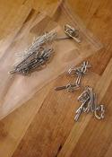 Chrome curtain hooks (pack of 20) image