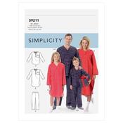 S9211 Misses'/Men's/Boys'/Girls' Patch Pocket Top, Nightshirt and Pants - S-M-L-XL (child) image
