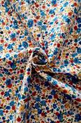 Rose &amp; Hubble 100% cotton poplin, "Lotsa Phlox" (blue) image