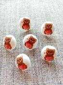 Lovable Bear buttons (15mm)