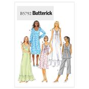 B5792 Misses' Top, Gown and Pants - LRG-XLG-XXL image