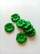 Chunky flower shape buttons (22mm) - Emerald image