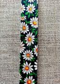 Daisy print bias binding (100% cotton, 20mm) - Yellow image