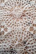 Circular pattern, yarn embroidered tulle (ivory) image