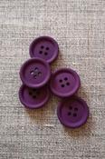 Vintage 4-hole coat buttons - Aubergine / 23mm image