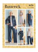 Butterick B6796 Misses' Jacket, Dress, Top, Skirt &amp; Pants - A5 (6-8-10-12-14) image