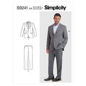 Simplicity Sewing Pattern S9241 Men's Suit - AA (34-36-38-40-42) image