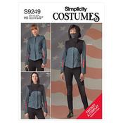 Simplicity Sewing Pattern S9249 Misses' Jacket, Pants, Cropped Hooded Tabard, Mask - H5 (6-8-10-12-14) image