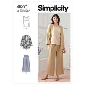 Simplicity Sewing Pattern S9271 Misses' Jacket, Top &amp; Pants - Y5 (18-20-22-24-26) image