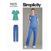 Simplicity Sewing Pattern S9276 Misses' Scrubs - U5 (16-18-20-22-24) image
