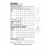 Simplicity Sewing Pattern S9288 Misses' Wrap Top &amp; Flared Skirt - A5(6-8-10-12-14) image