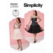 Simplicity Sewing Pattern S9293 Misses' Full Slip &amp; Petticoat - A5(6-8-10-12-14) image